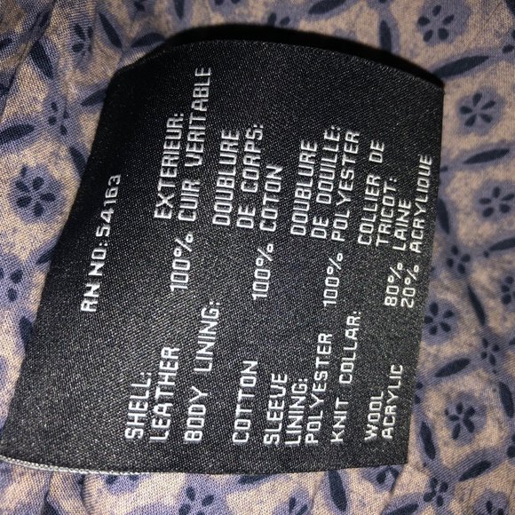 Andrew Marc wool blend collar leather jacket - (s) - Picture 12 of 12